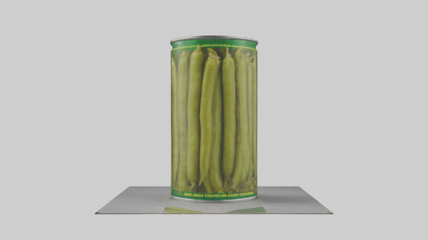 Canned Green Beans model VR / AR / low-poly