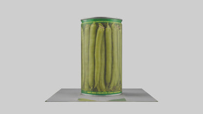 Canned Green Beans model VR / AR / low-poly
