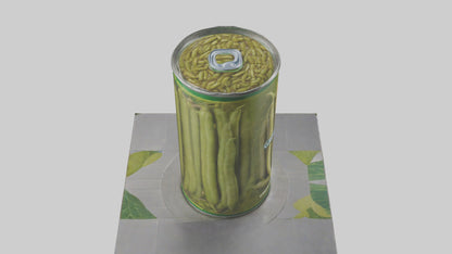 Canned Green Beans model VR / AR / low-poly