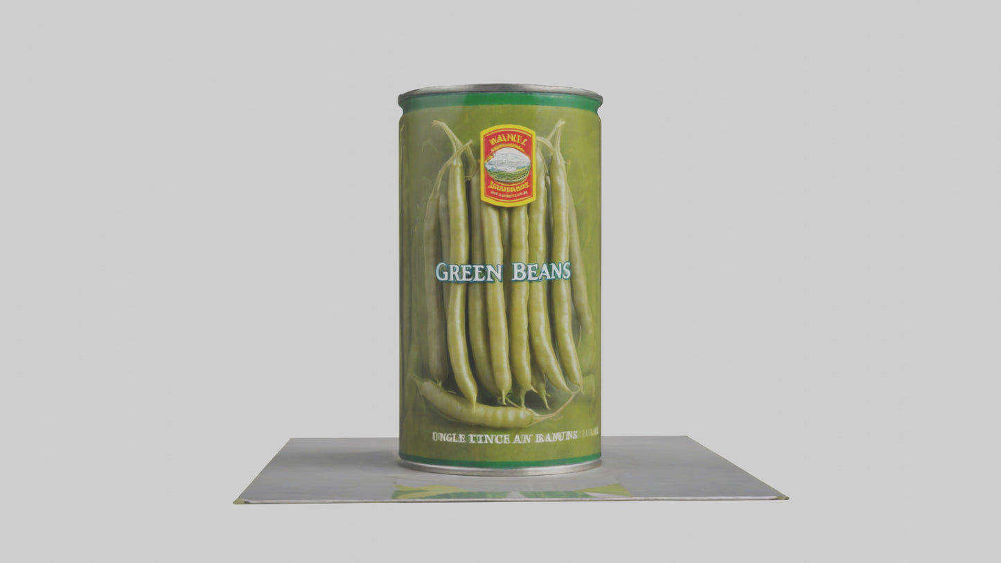 Canned Green Beans model VR / AR / low-poly
