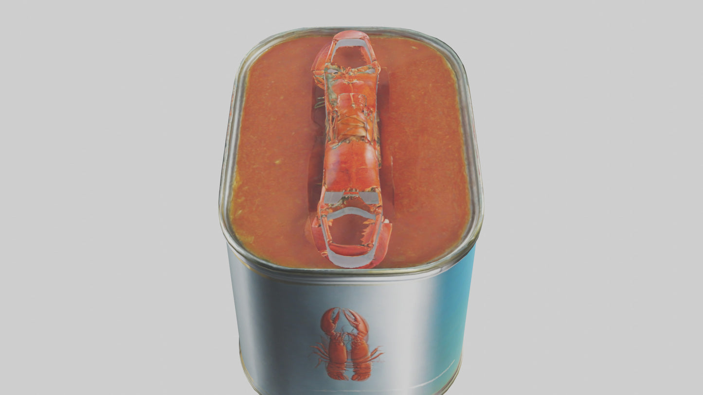 Canned Lobster model VR / AR / low-poly