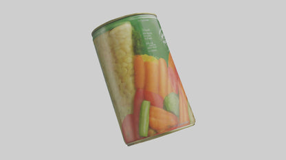 3D model Canned Mixed Vegetables model VR / AR / low-poly