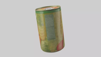 3D model Canned Mixed Vegetables model VR / AR / low-poly