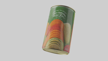 3D model Canned Mixed Vegetables model VR / AR / low-poly
