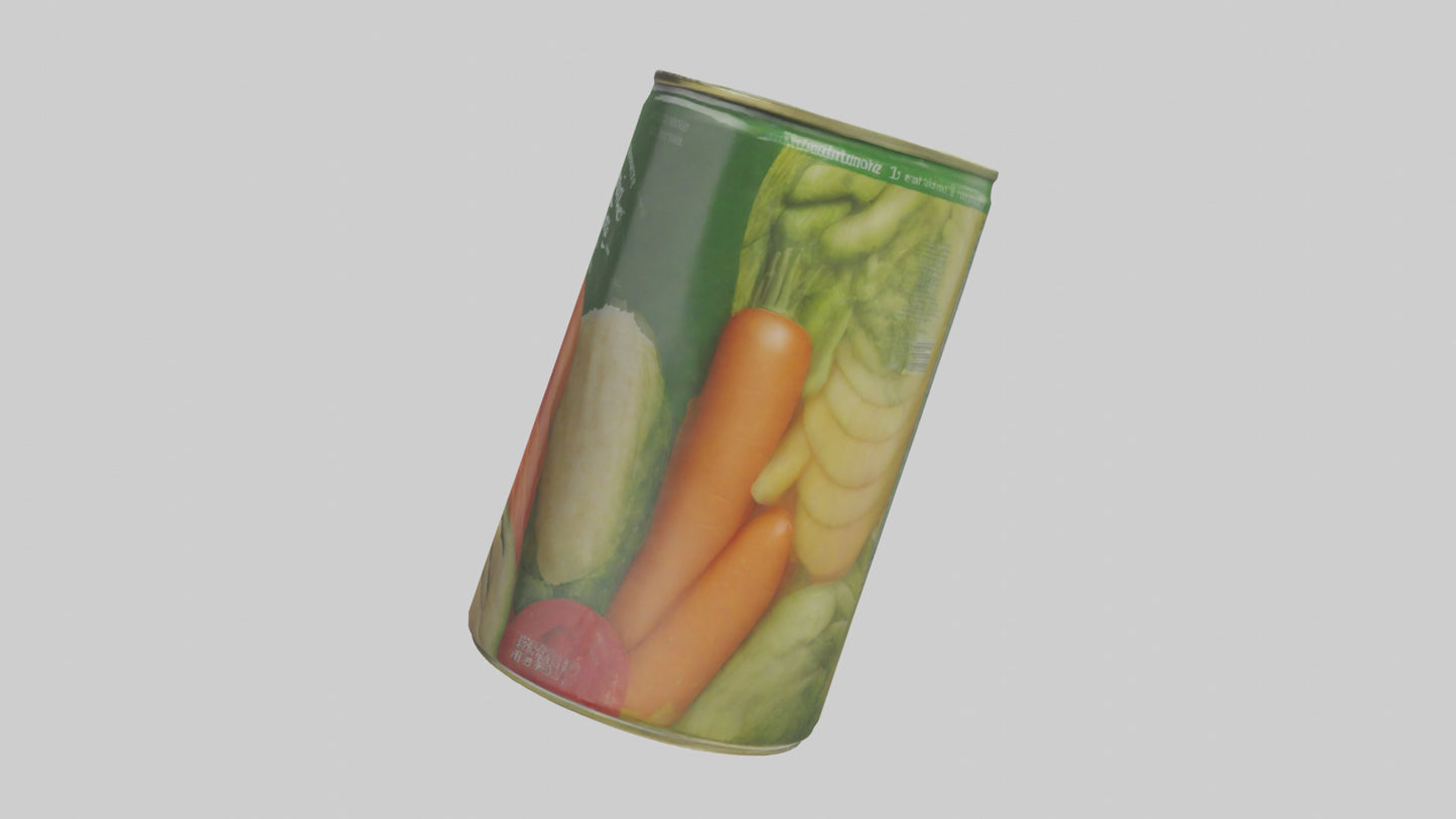 3D model Canned Mixed Vegetables model VR / AR / low-poly