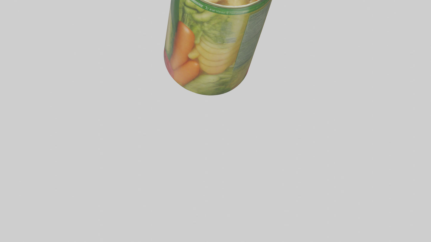 3D model Canned Mixed Vegetables model VR / AR / low-poly