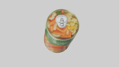3D model Canned Mixed Vegetables model VR / AR / low-poly