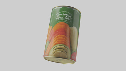 3D model Canned Mixed Vegetables model VR / AR / low-poly