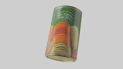 3D model Canned Mixed Vegetables model VR / AR / low-poly