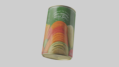 3D model Canned Mixed Vegetables model VR / AR / low-poly