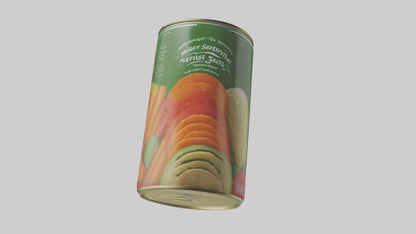 3D model Canned Mixed Vegetables model VR / AR / low-poly