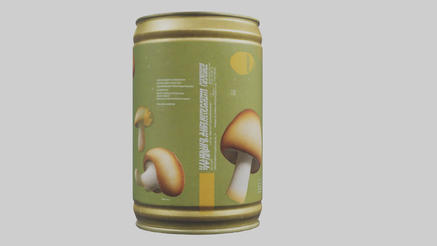 3D model Canned Mushrooms model VR / AR / low-poly