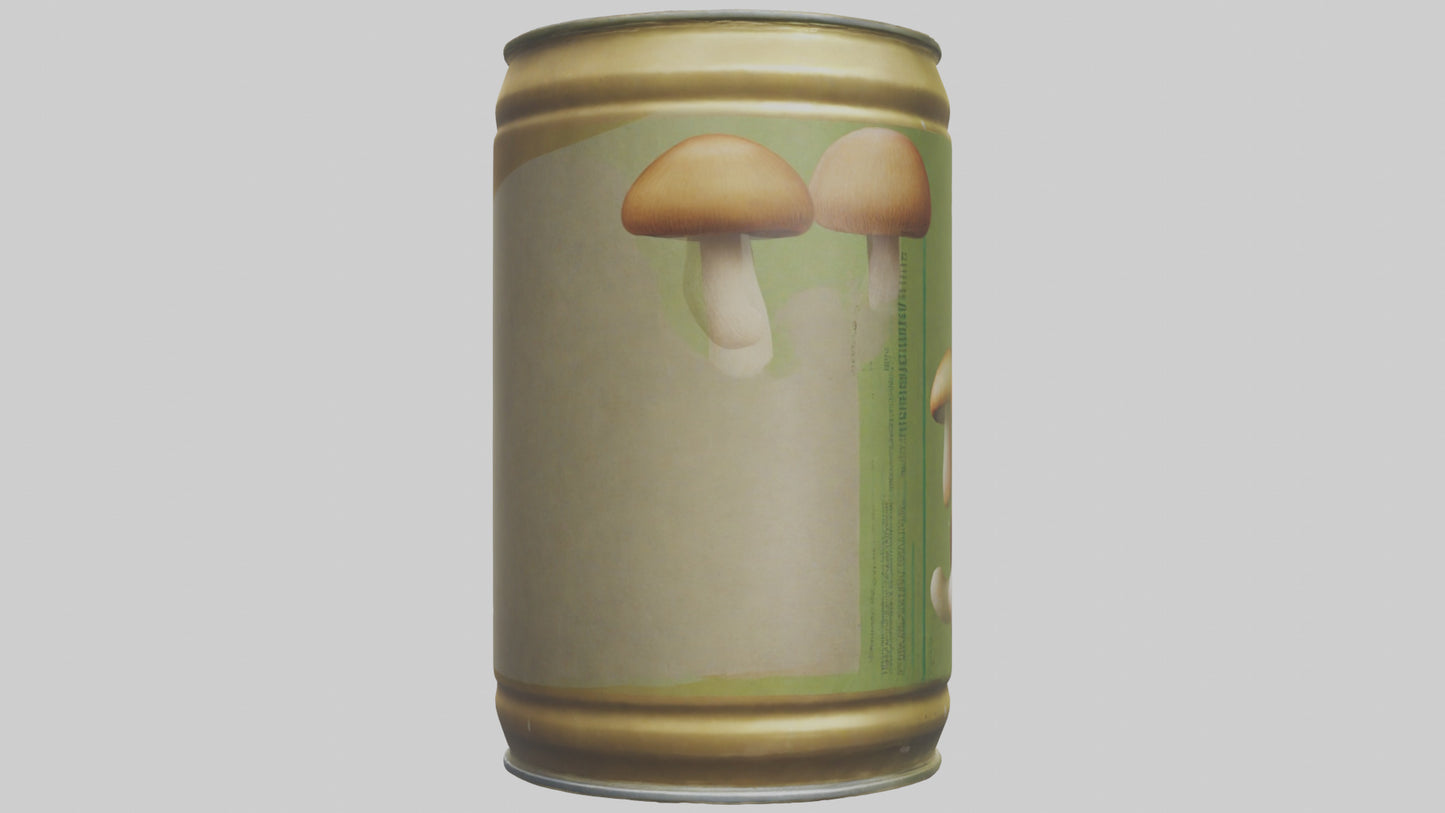 3D model Canned Mushrooms model VR / AR / low-poly