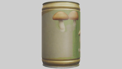 3D model Canned Mushrooms model VR / AR / low-poly