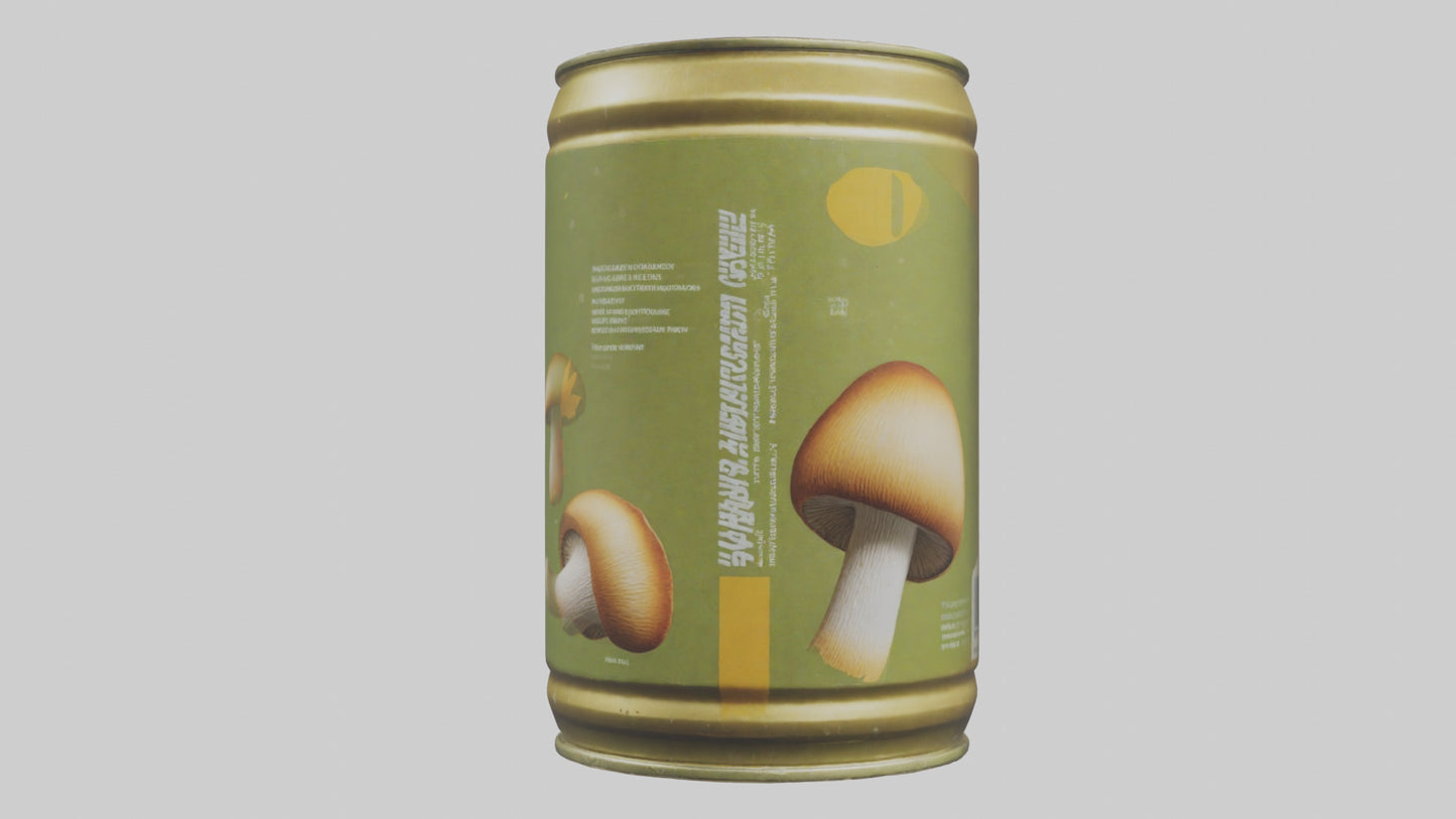 3D model Canned Mushrooms model VR / AR / low-poly