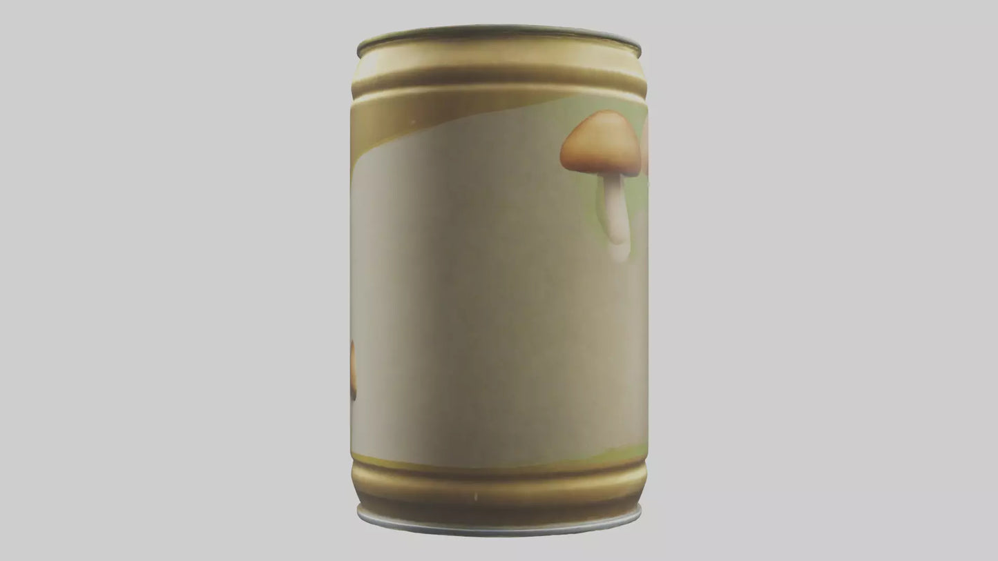 3D model Canned Mushrooms model VR / AR / low-poly