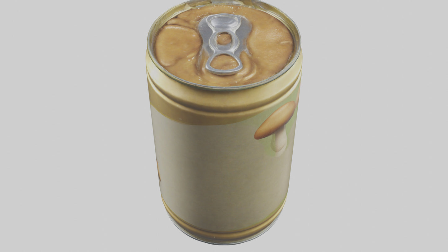 3D model Canned Mushrooms model VR / AR / low-poly