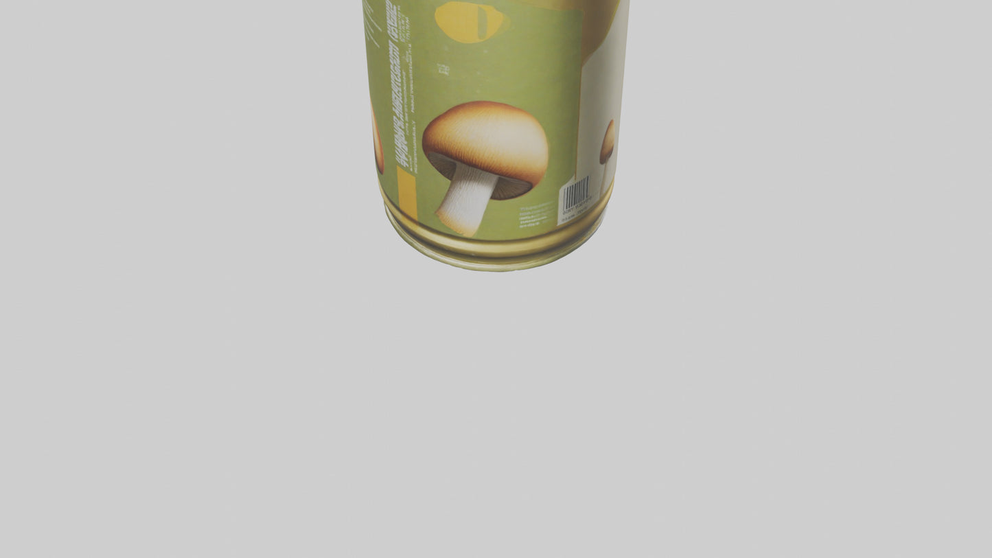 3D model Canned Mushrooms model VR / AR / low-poly