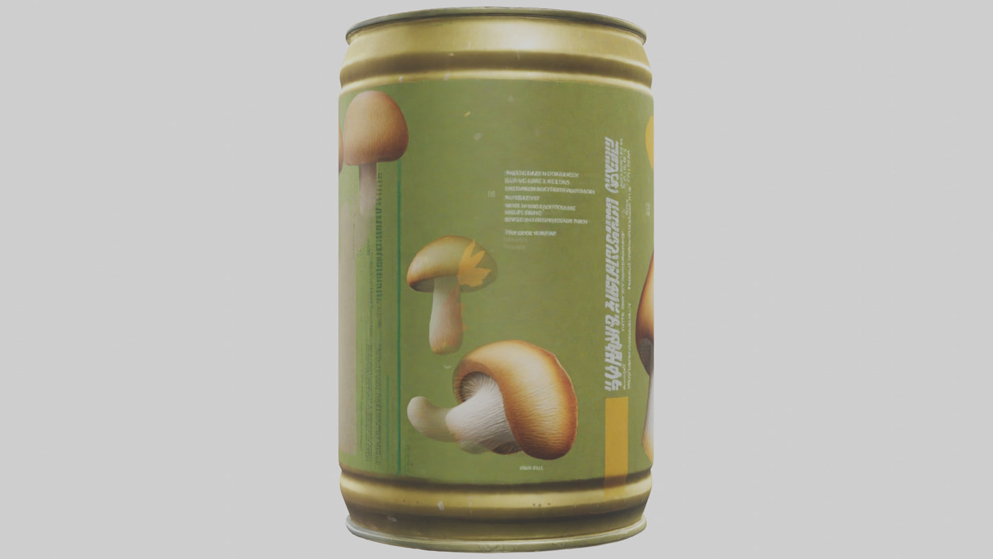 3D model Canned Mushrooms model VR / AR / low-poly