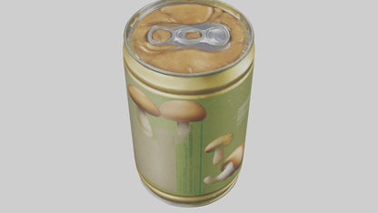 3D model Canned Mushrooms model VR / AR / low-poly