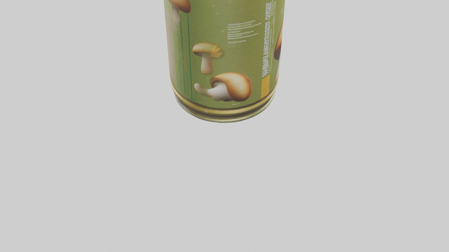 3D model Canned Mushrooms model VR / AR / low-poly