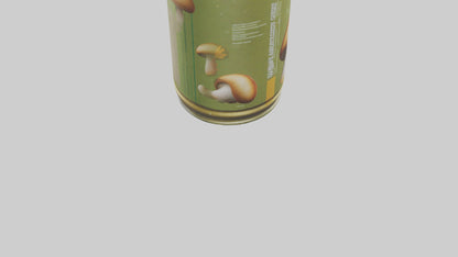 3D model Canned Mushrooms model VR / AR / low-poly