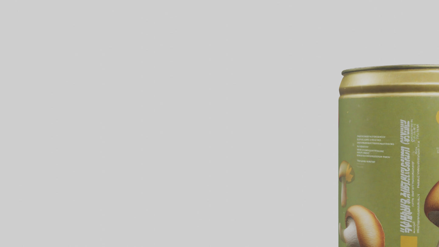 3D model Canned Mushrooms model VR / AR / low-poly