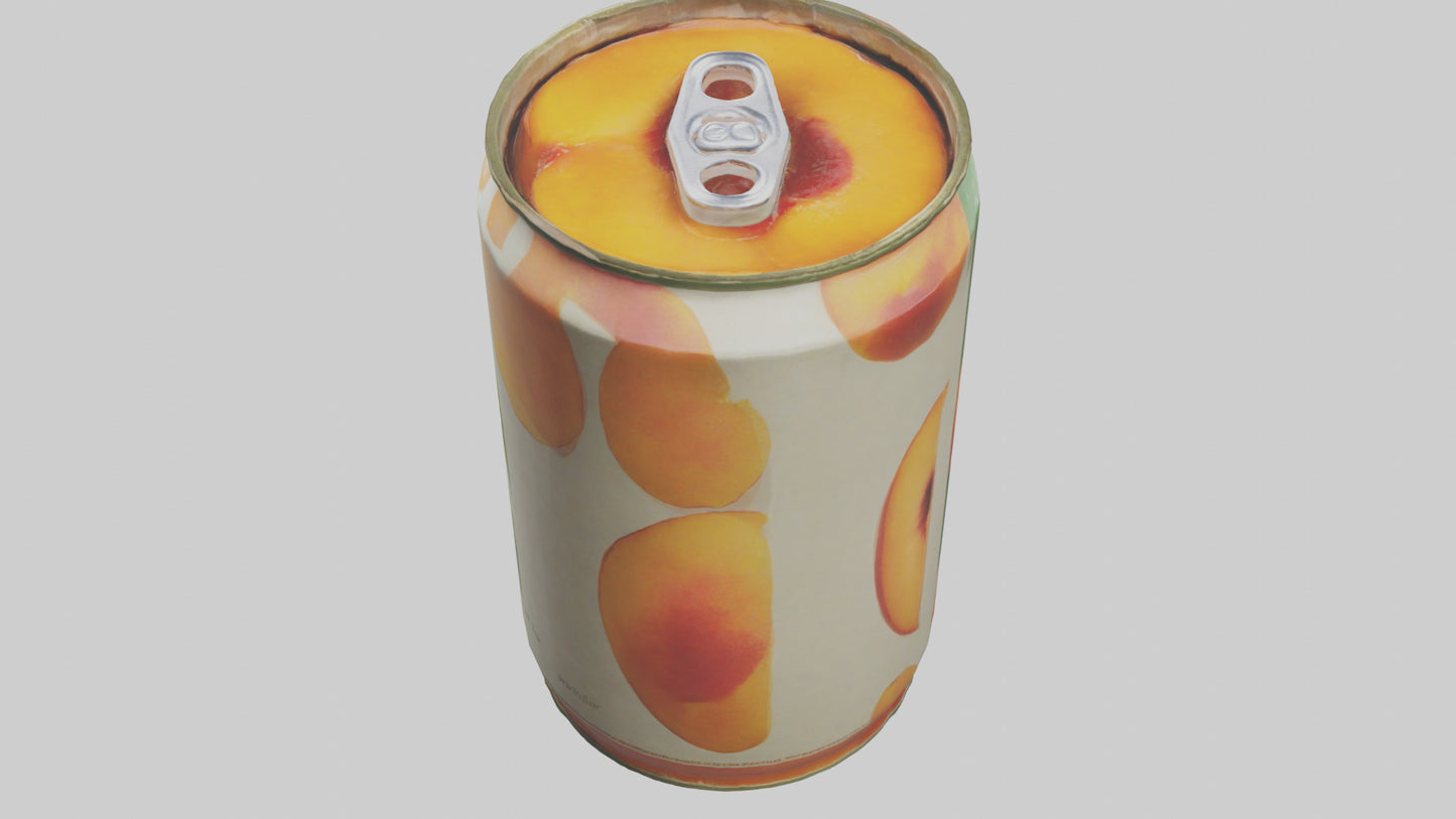 3D model Canned Peaches model VR / AR / low-poly