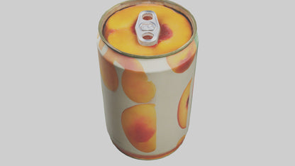 3D model Canned Peaches model VR / AR / low-poly