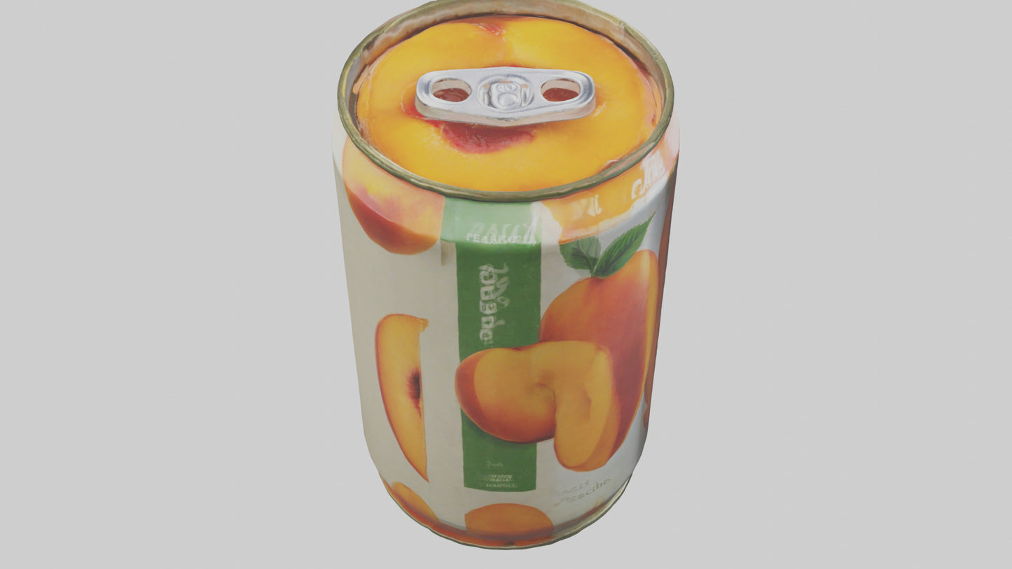 3D model Canned Peaches model VR / AR / low-poly