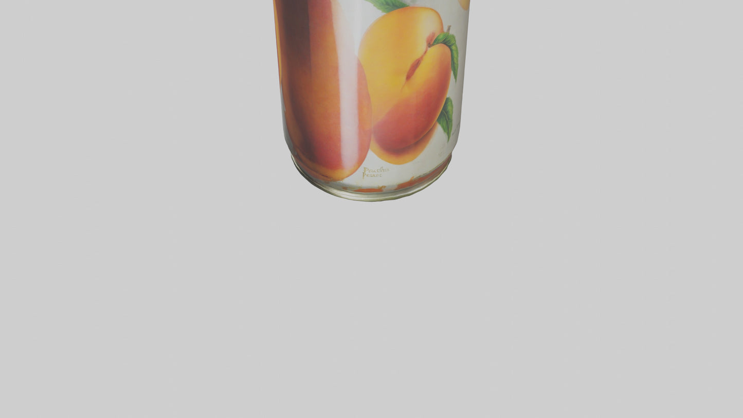 3D model Canned Peaches model VR / AR / low-poly