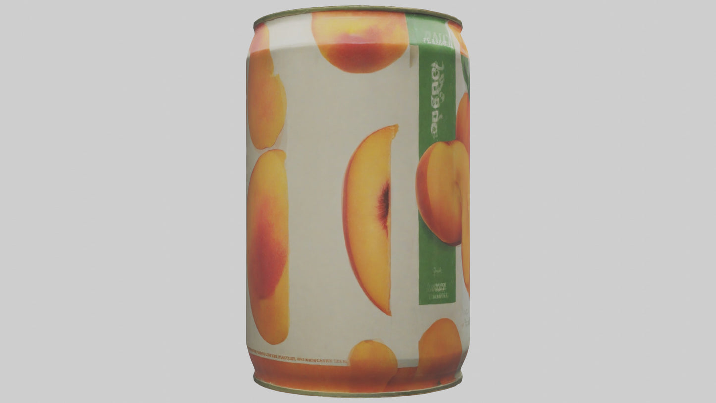 3D model Canned Peaches model VR / AR / low-poly