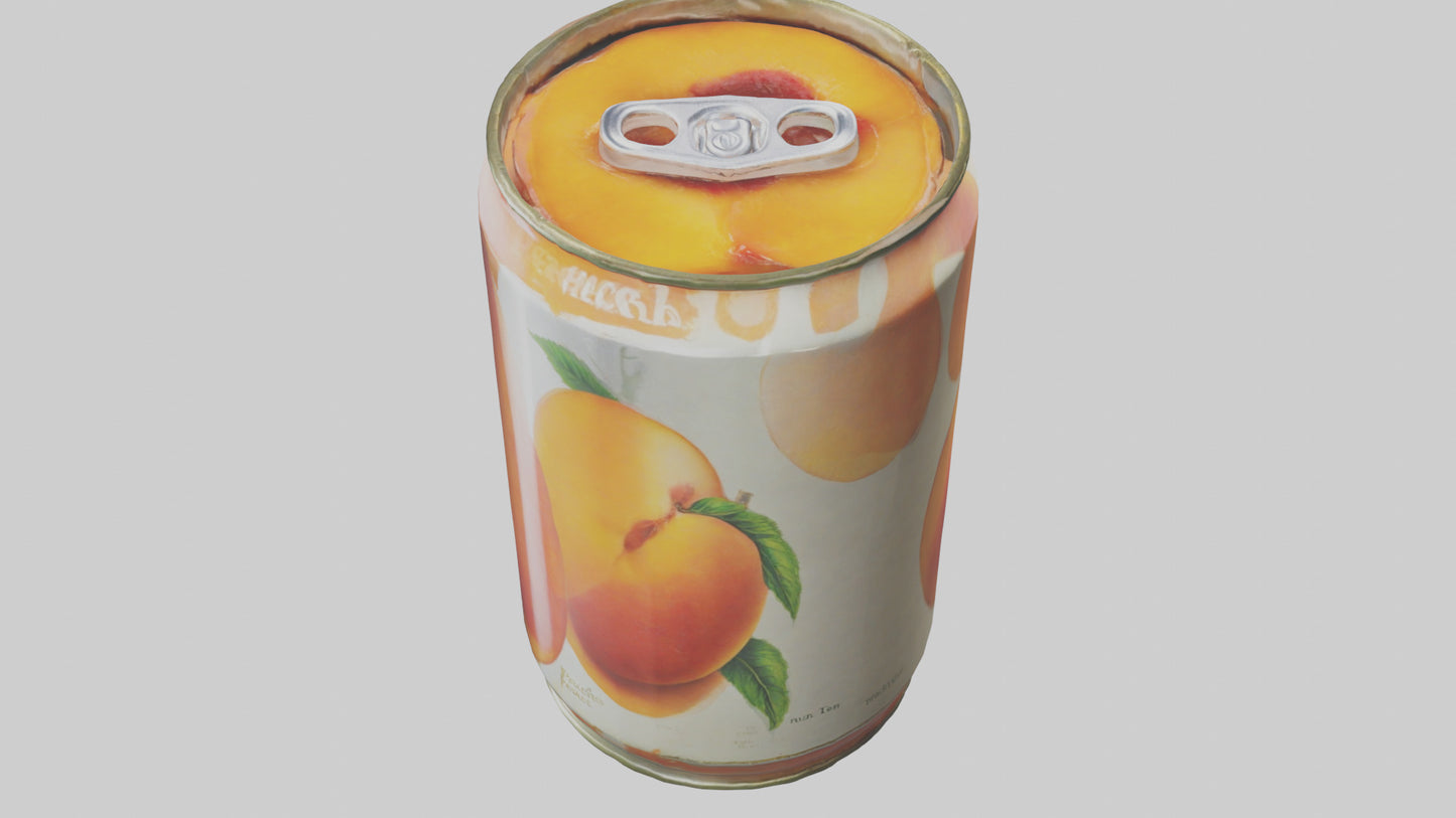 3D model Canned Peaches model VR / AR / low-poly