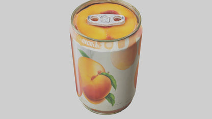 3D model Canned Peaches model VR / AR / low-poly