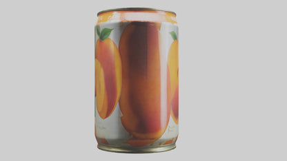 3D model Canned Peaches model VR / AR / low-poly