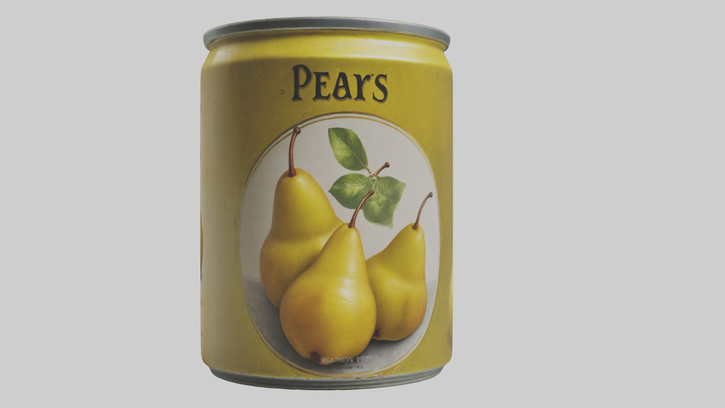 3D model Canned Pears model VR / AR / low-poly