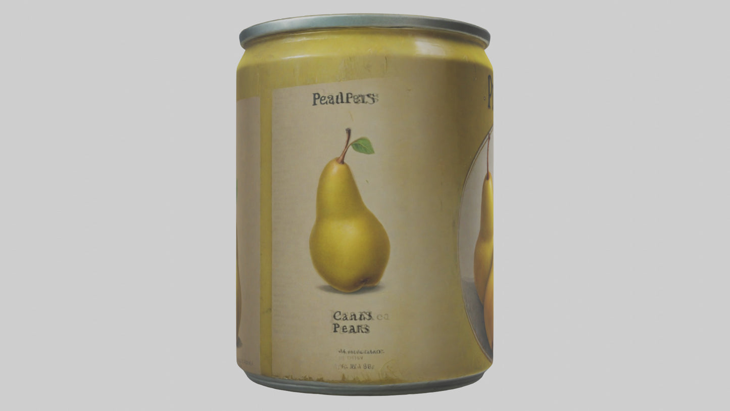 3D model Canned Pears model VR / AR / low-poly