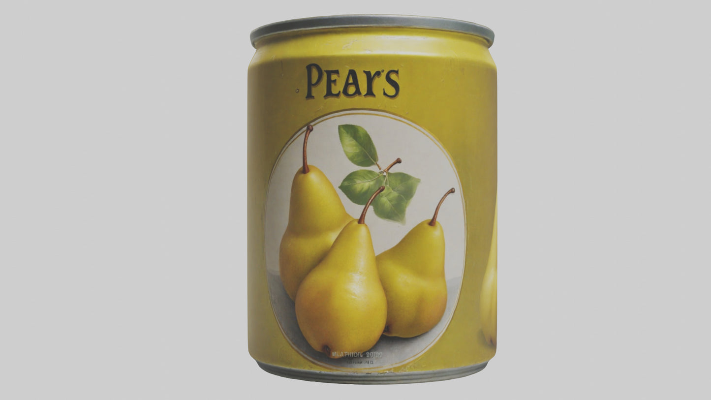 3D model Canned Pears model VR / AR / low-poly