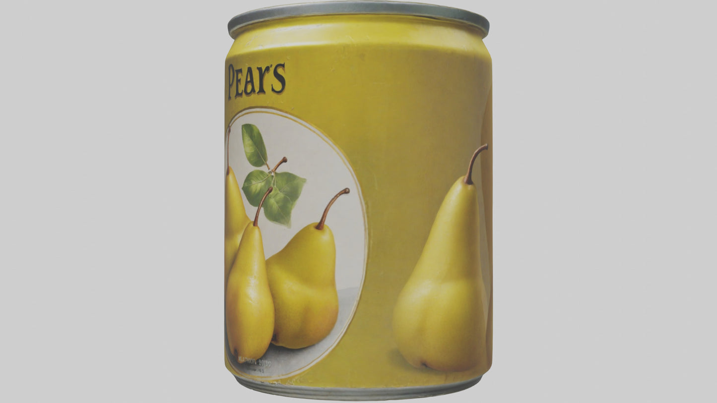 3D model Canned Pears model VR / AR / low-poly