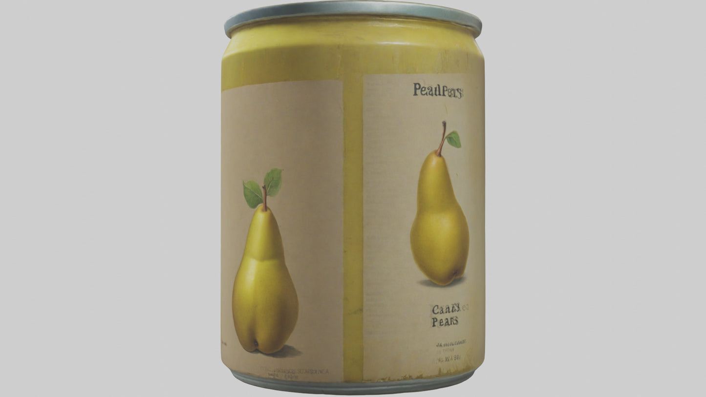 3D model Canned Pears model VR / AR / low-poly