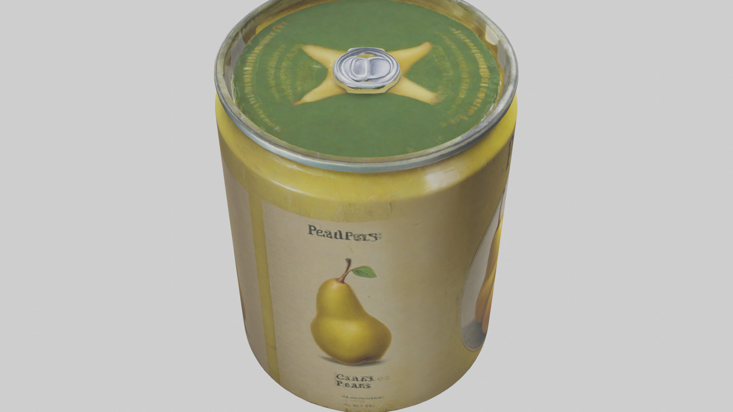 3D model Canned Pears model VR / AR / low-poly
