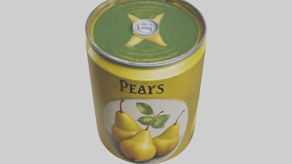 3D model Canned Pears model VR / AR / low-poly