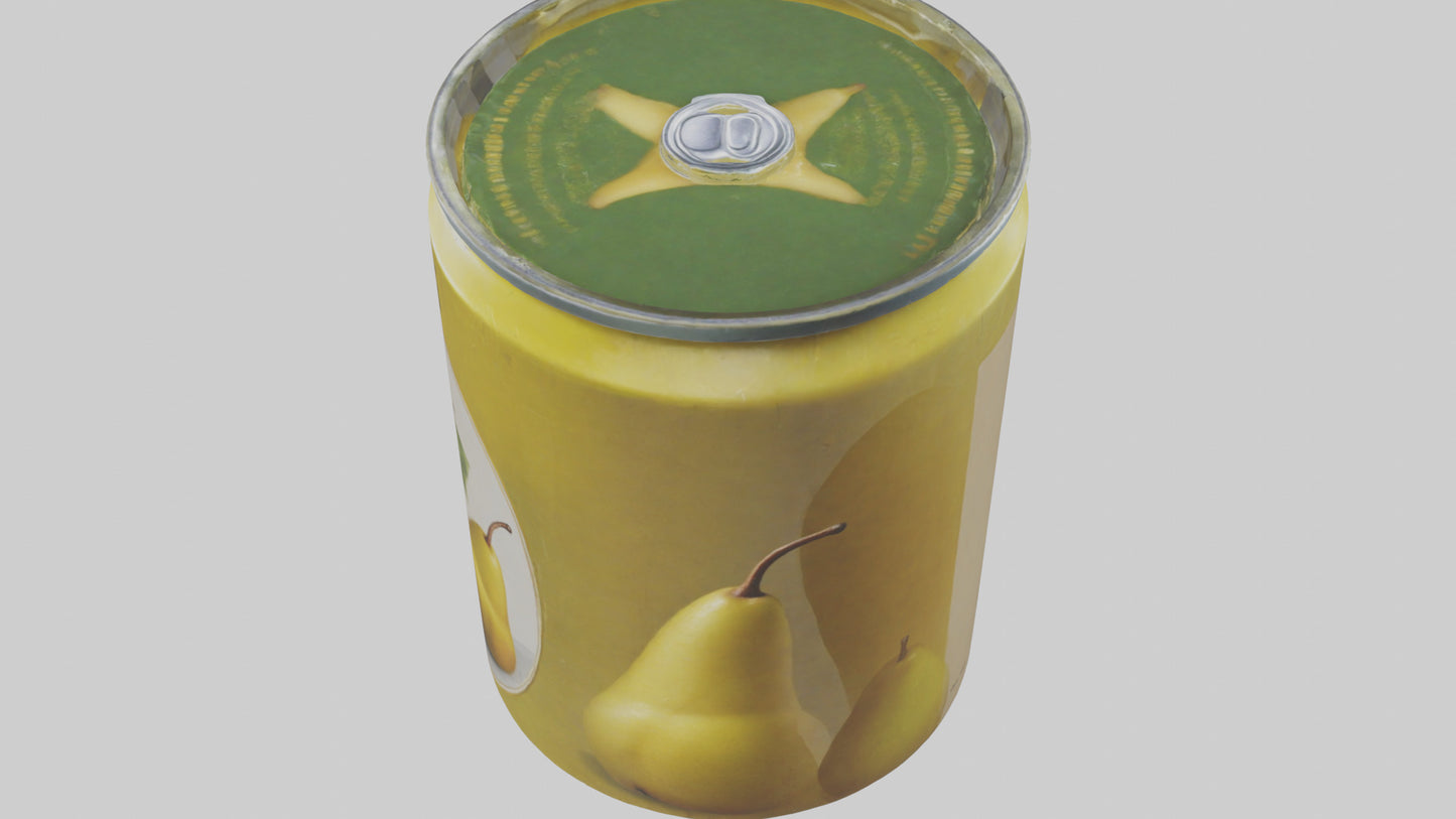 3D model Canned Pears model VR / AR / low-poly