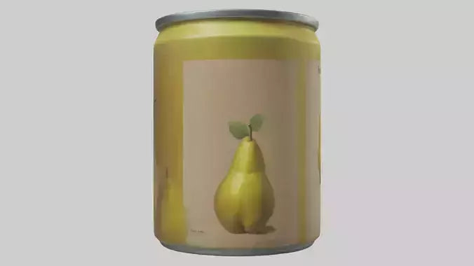 3D model Canned Pears model VR / AR / low-poly