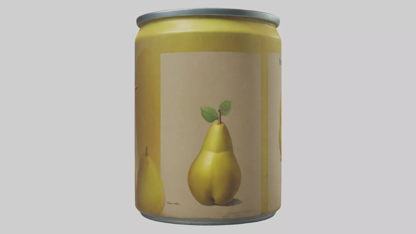 3D model Canned Pears model VR / AR / low-poly