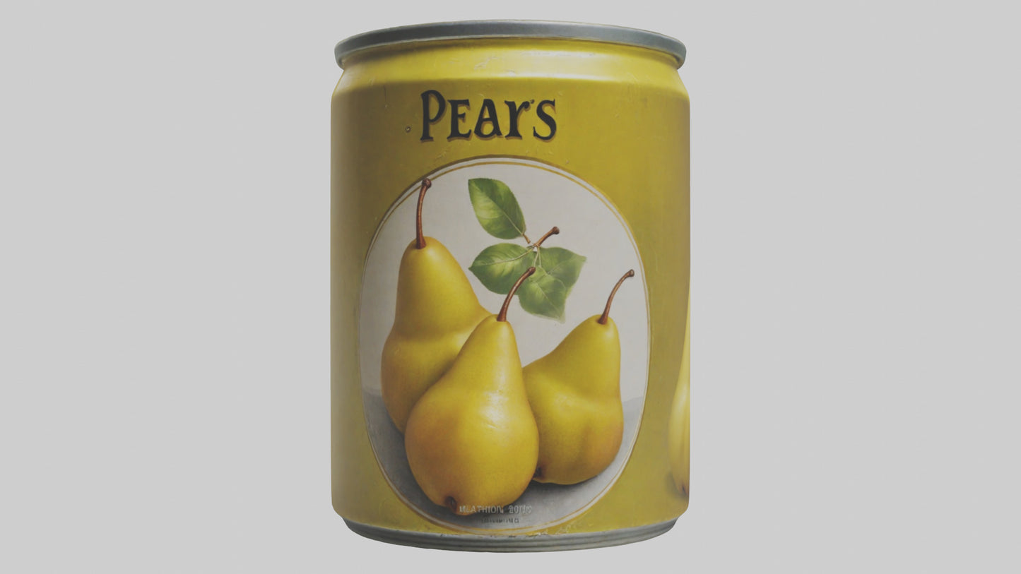 3D model Canned Pears model VR / AR / low-poly