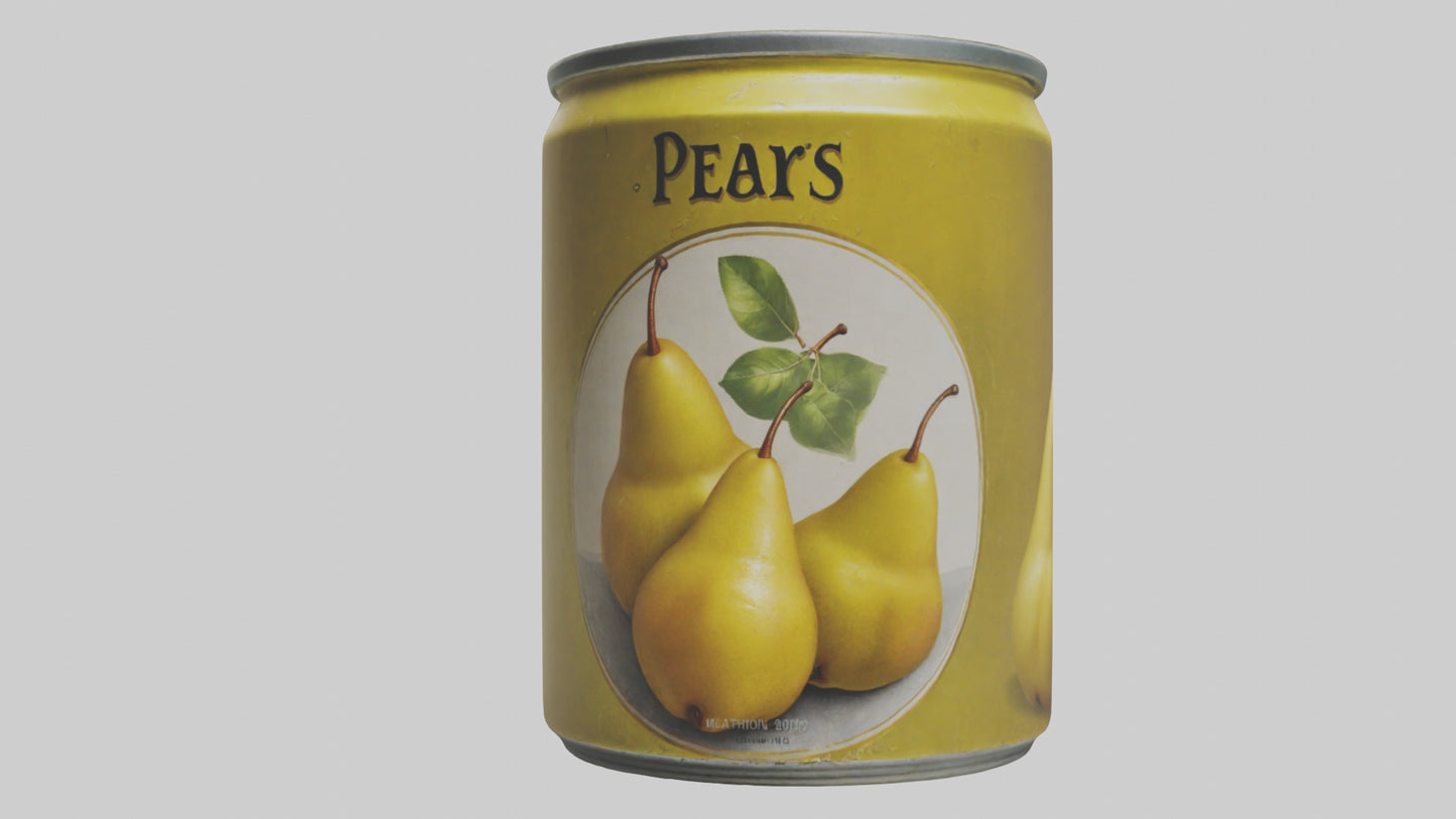 3D model Canned Pears model VR / AR / low-poly