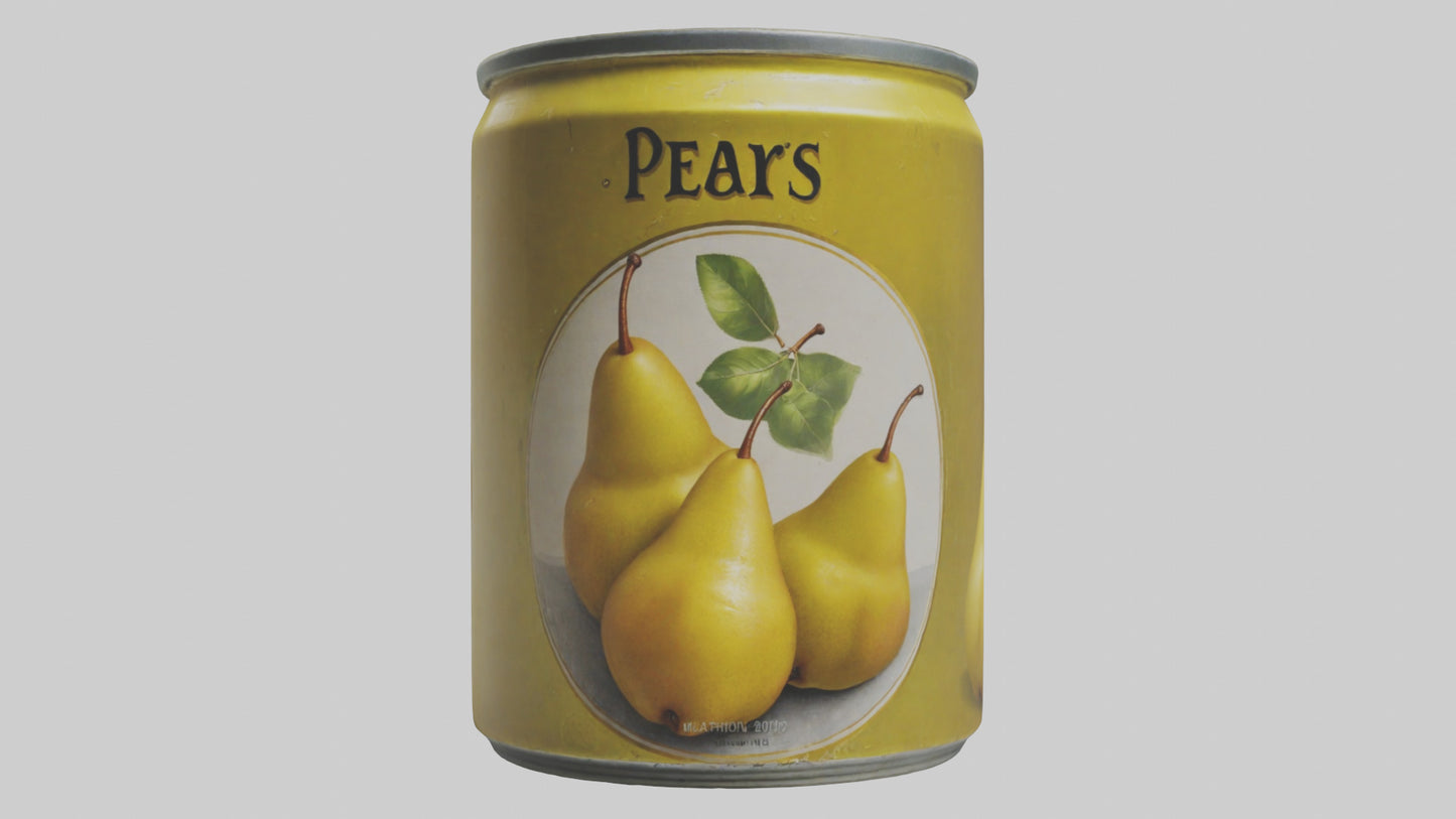 3D model Canned Pears model VR / AR / low-poly