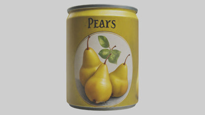 3D model Canned Pears model VR / AR / low-poly