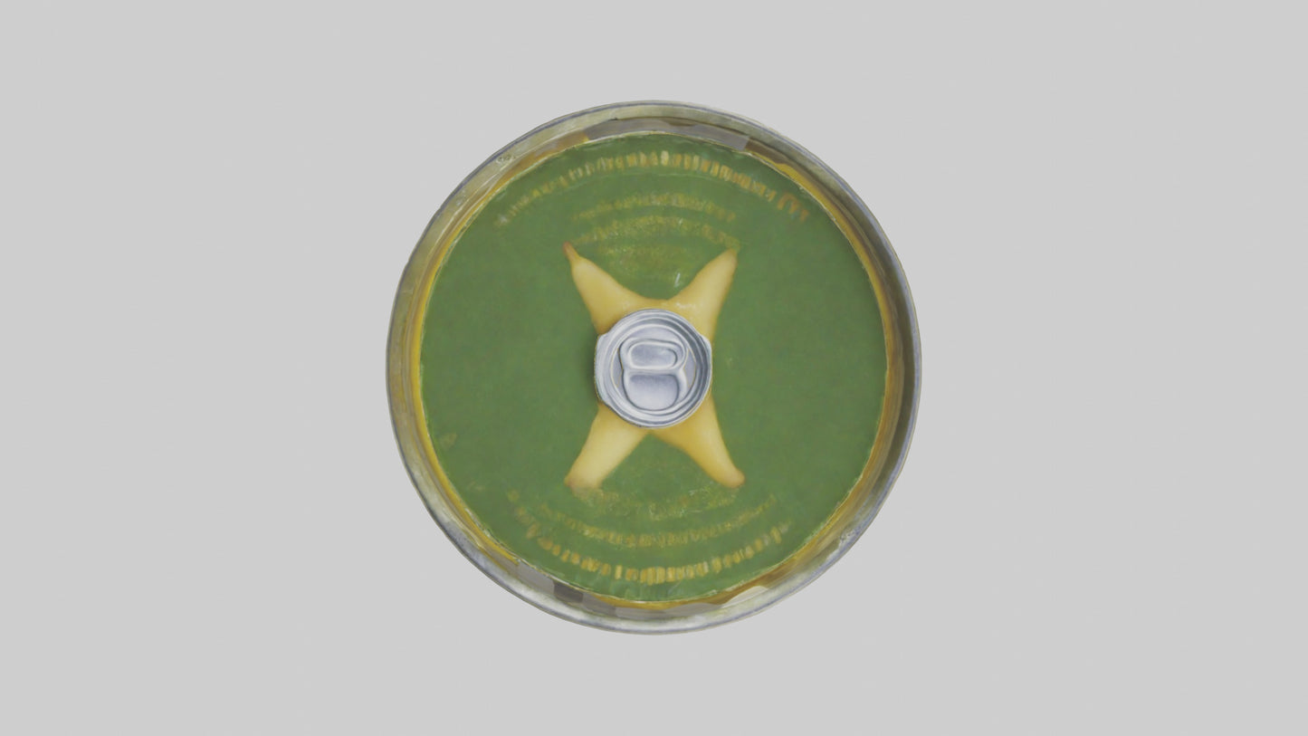 3D model Canned Pears model VR / AR / low-poly